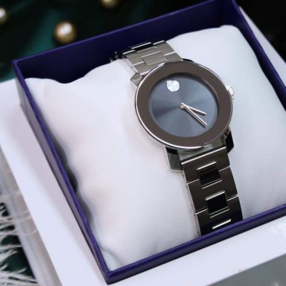 **SOLD** Movado Bold Blue Steel Dial Ladies Watch 3600436 - Picture 6 of 12